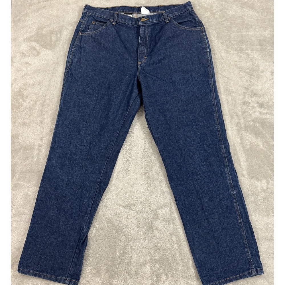 Key FR Jeans Mens‎ 40x32 Blue Flame Resistant Workwear Utility HRC 2 Carpenter
